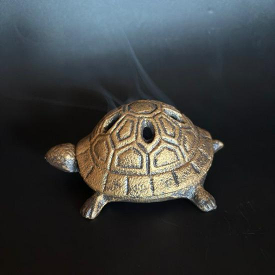 European Retro Cast Iron Turtle Incense Burner CC0001