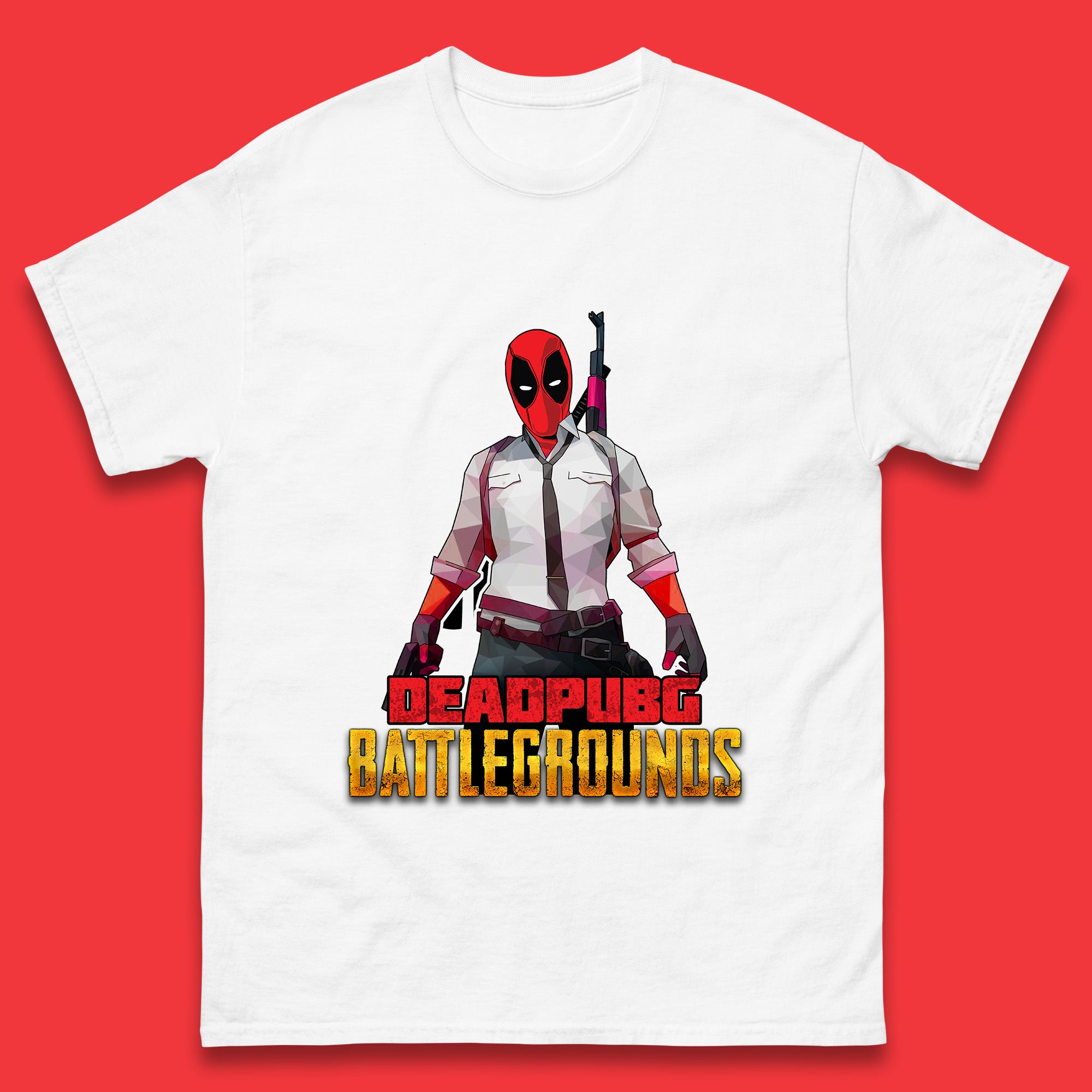 Deadpubg Battlegrounds Deadpool FPS Comic PUBG PlayerUnknown S Battlegrounds Inspired Parody Gaming Mens Tee Top 3XL