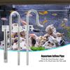 Stainless Steel Aquarium Plant Inflow Outflow Surface Oil Film Skimmer Filter Pipe(12/16 Mm)