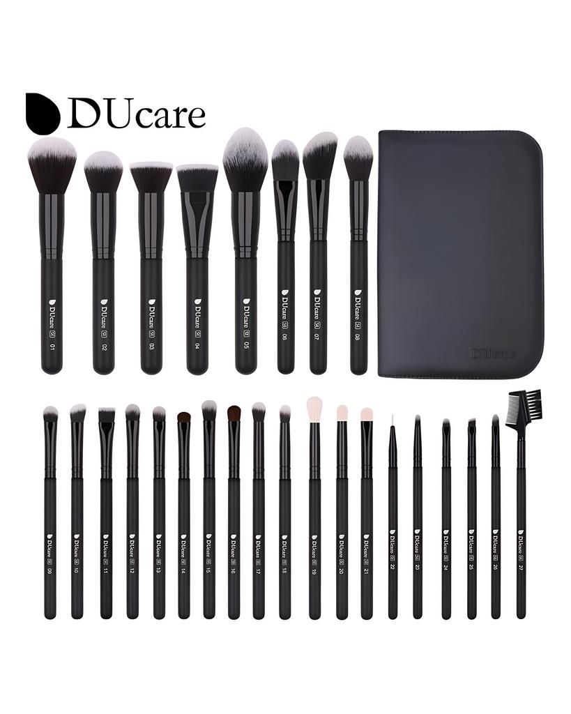 DUcare 27-teiliges Make-up-Pinsel-Set, professionelle Kosmetikpinsel, Augenbrauen, Puder, Foundation, Schatten, Make-up-Werkzeuge