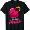 Unlock My Heart Padlock Funny Humor Valentine Couple Gift T-Shirt