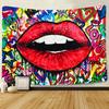 Vibrant Urban Graffiti Wall Tapestry  Retro 90s HipHop Aesthetic Trendy Room Decor for Streetwear  Urban Culture Enthusiasts