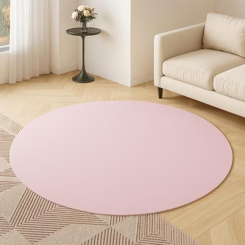Modern Gradient Tree Ring Print Round Area Rug Minimalist Wood Grain Circular Floor Carpet Soft Non-Slip Home Decor Circle Rug