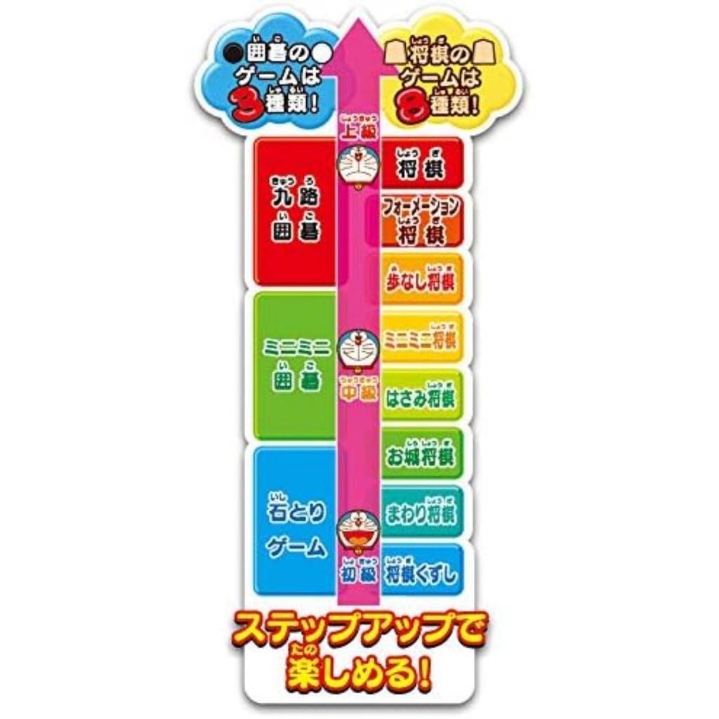 EPOCH Doraemon First Shogi Go ST Mark Ages 4 and Toy & Nine-Line DX20, Certified, Up, Game, Players 1-4