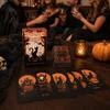 Decorazioni a Tema Halloween Happy Tarot, Mazzo di Carte Tarocchi Spaventose, Centrotavola con Libretto Guida per Principianti, Forniture per Feste Atmosfera