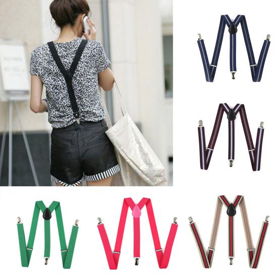 Elastické ve tvaru Y Dámské Jednobarevné/proužkové Nastavitelné podvazkové šle Pánské