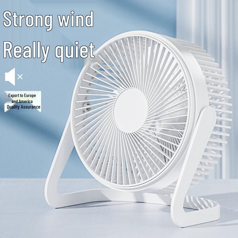 6-Zoll leiser USB-Schreibtischventilator mit zwei Geschwindigkeiten - Ideal für Wohnheime, Büros und Studenten