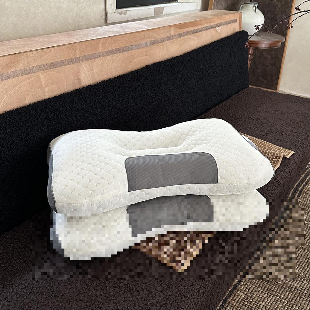 Knitted Massage Pillow Sleep Neck Pillow Core Adult Student Hotel Home Use