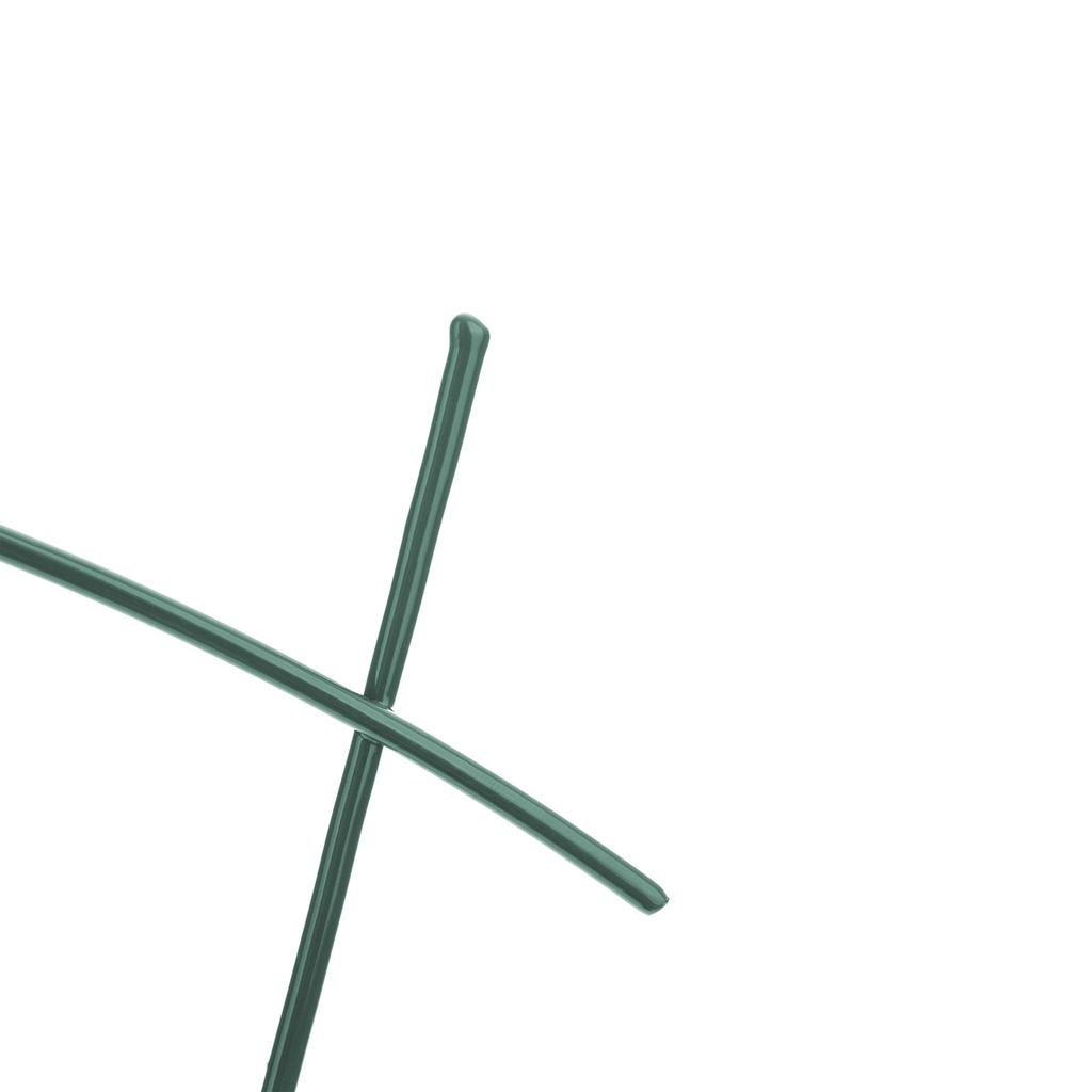 KADAX Potted Ladder Support For Plants Flowers Steel Stake Green 3pcs