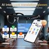 Smart Bluetooth Glasses with AI Translation: Supports 100+ Languages, Music Streaming, and Hands-Free Calls