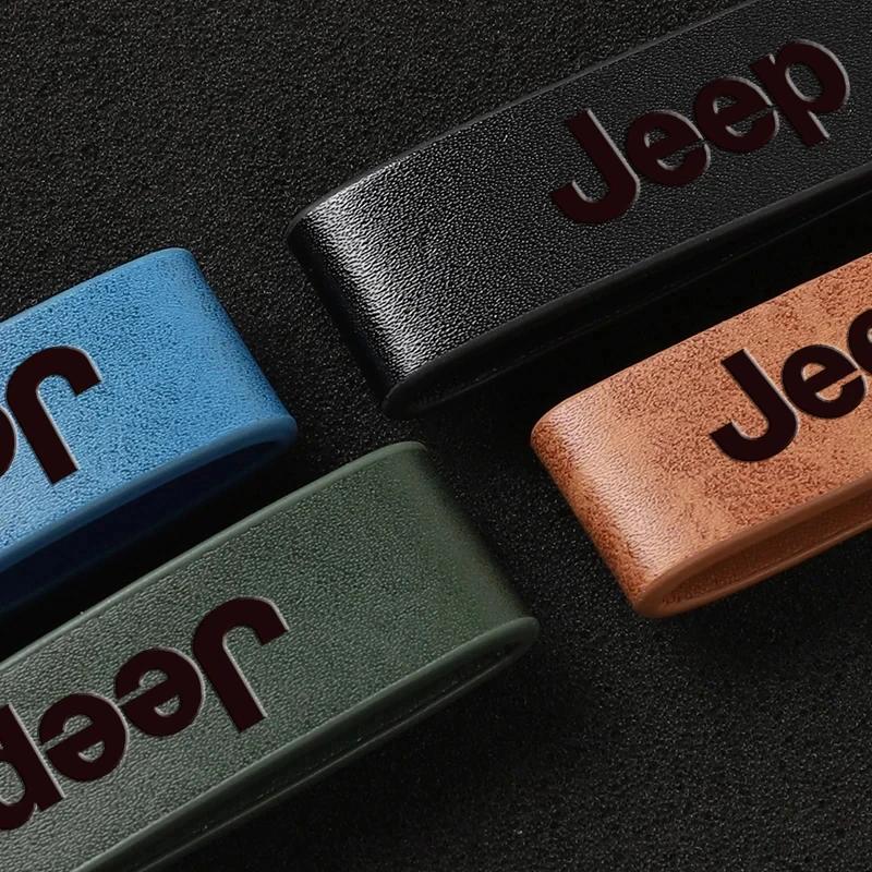 Per Auto Jeep Portachiavi ad Anello in Pelle Vintage Catena in Lega di Zinco Chiave per Jeep Grand Cherokee Wrangler JK Gladiator Compass Renegad
