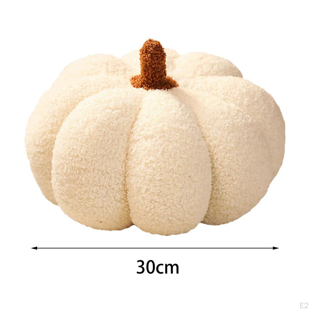 Wood Wall Clock Creative Decorative Silent for Restaurant Office Halloween Pumpkin Sofa Cushion