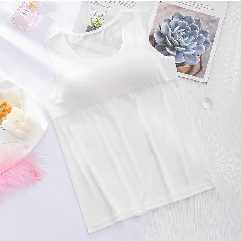 Camisole with Chest Pad Female Loose Bottoming Camisole Bra One-piece Underwear Multi-color Optional Camisoles for Women