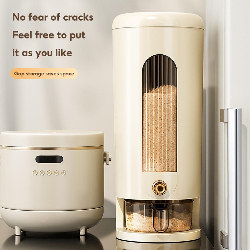 5/10KG Automatic Cereal Dispenser Storage Box Automatic Rice Dispenser Insect-Proof Large Capacity Sealed Grain Cereal Dispenser