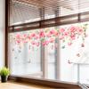 Rose Design Window Sticker, Electrostatic Adhesion No Glue Residue Waterproof Glass Decal for Living Room Bedroom Entrance Hall Home Decor