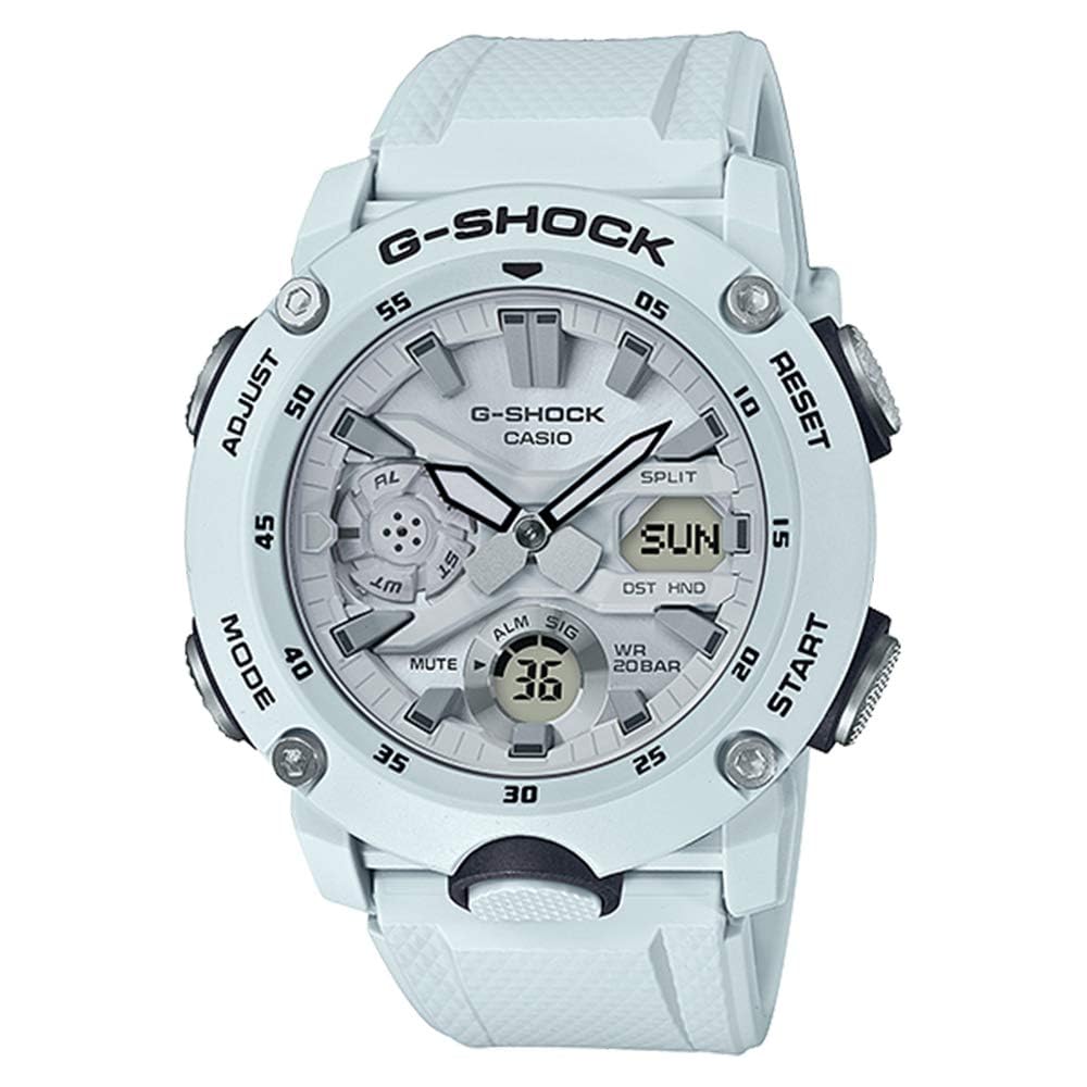 Мужские часы Casio G-Shock GA-2000S-7A Аналогово-цифровые Водонепроницаемые Прочный дизайн