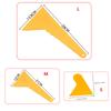 Car Window Film Squeegee Yellow Thick Plastic Triangle Tip Scraper for Vinyl Wrap Sticker Auto Window Tint Film Install Tool
