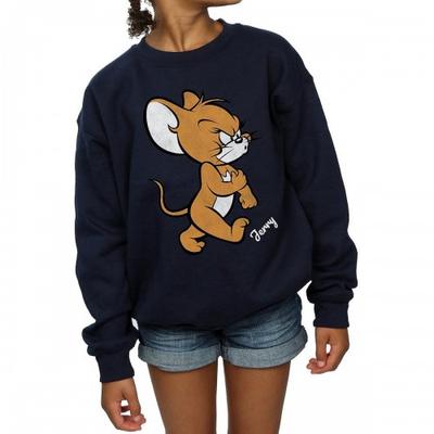 Girls Angry Mouse Cotton Sweatshirt
