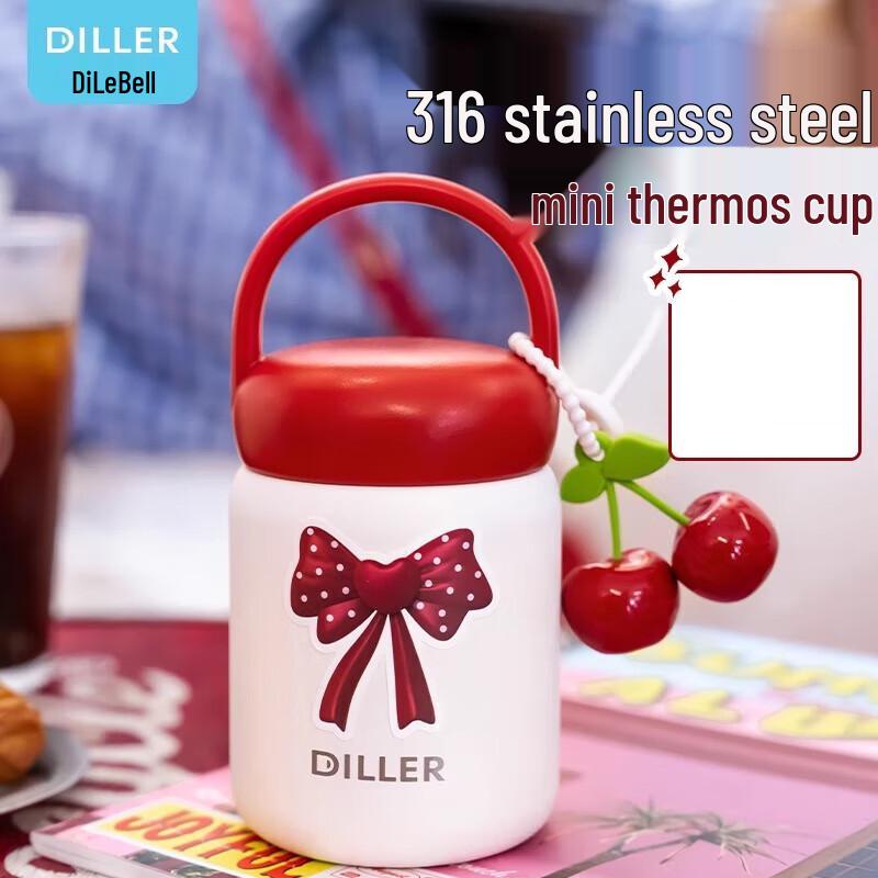 Dileber 200ml Mini Portable Stainless Steel Thermos
