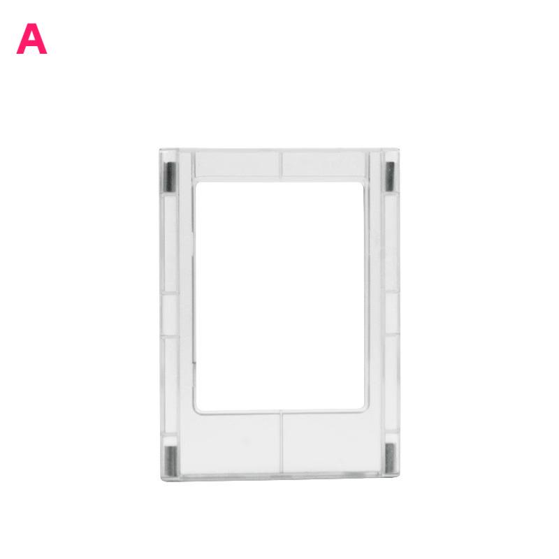 

PGY Ins Magnetic Photo Frame 3-inch Polaroid Photo Refrigerator Magnet Desktop Pen Holder Ornaments Hollow Small Card Photo Wall 5pcs