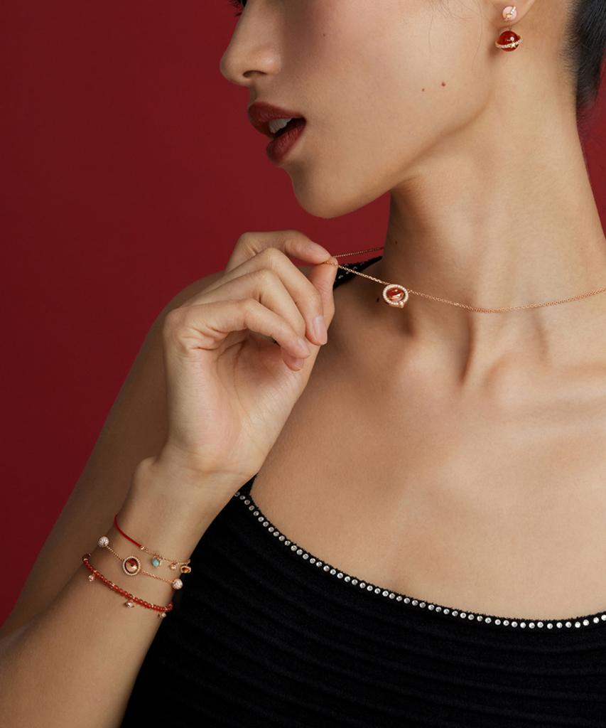 Lola Rose Heliocentric Pink Opal Carnelian Women'S Bracelet