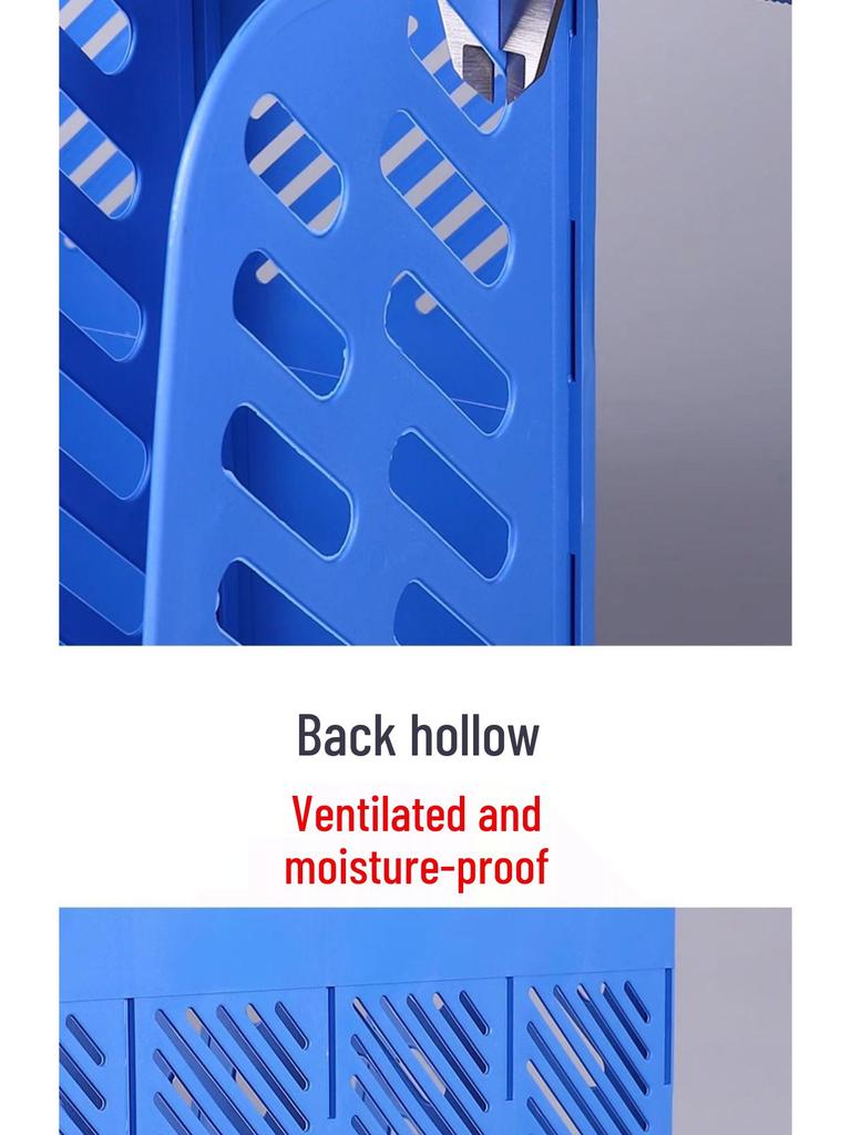 Four-Layer File Holder Organizer with Dividers for Office Supplies