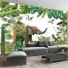 Wallpaper Retro Plant Elephant Animal Decoration Background Wall Mural Living Room Tv Sofa Mural