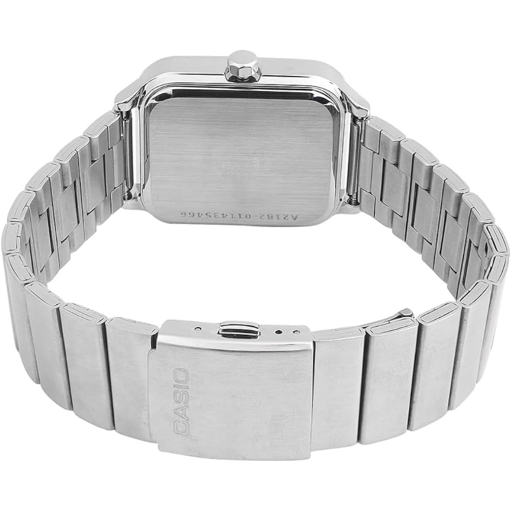 Casio Relógio Branco Prata Clássico Masculino - MTP-M305D-7AVDF Mostrador, Pulseira, Prata,