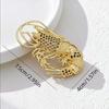 1Pcs Gold Color Retro Metal Embossed Butterfly Women'S Brooch Ocean Style Lobster Decoration Pins Party Wedding Jewelry