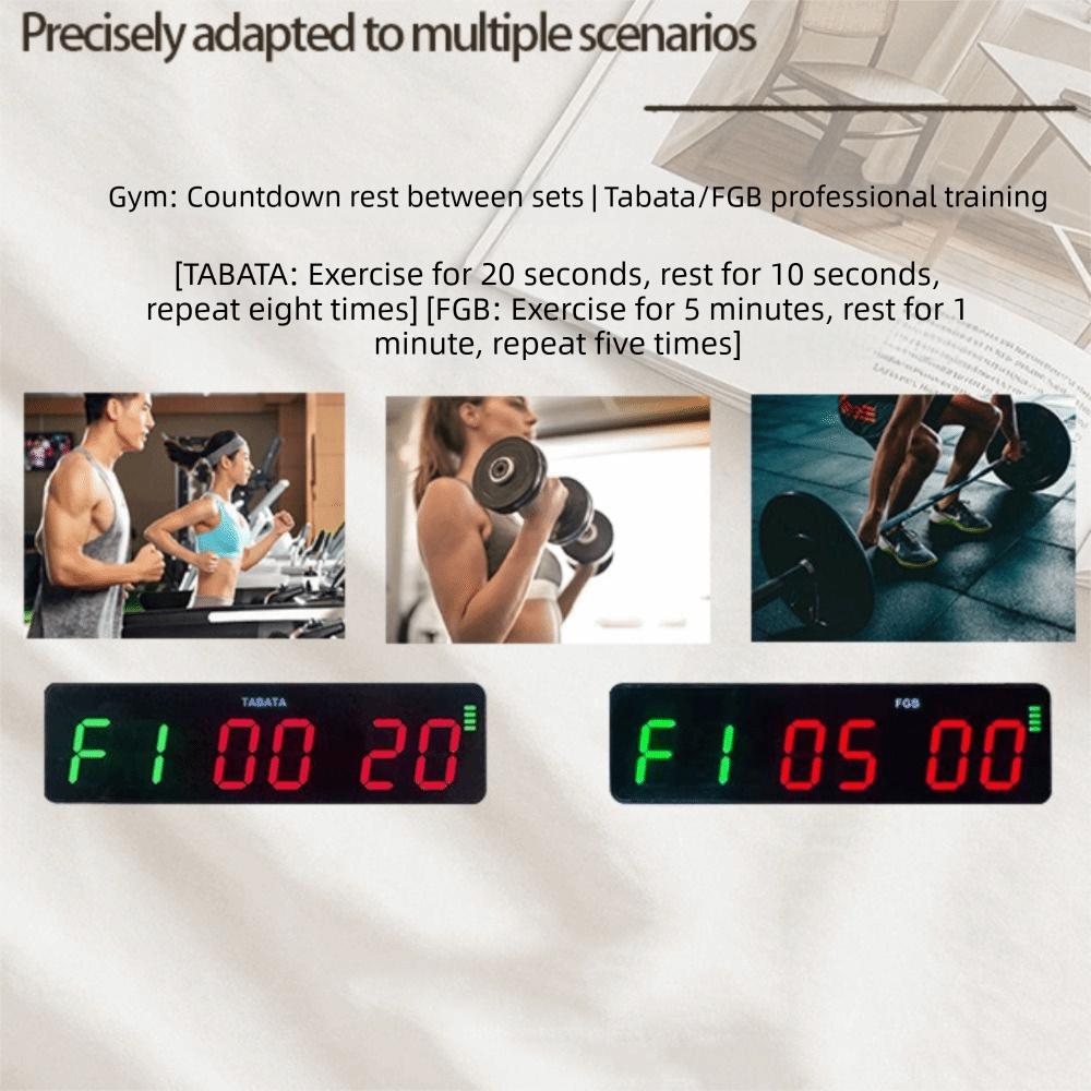 Con Retro Magnetico Timer per Palestra Timer Portatile per Allenamento Timer per Allenamento a Intervalli Timer Fitness Fitness