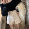 Korean Style Spring & Summer High-Waisted Tweed A-Line Shorts for Women - Casual, Slimming, Versatile, Fashion-Forward