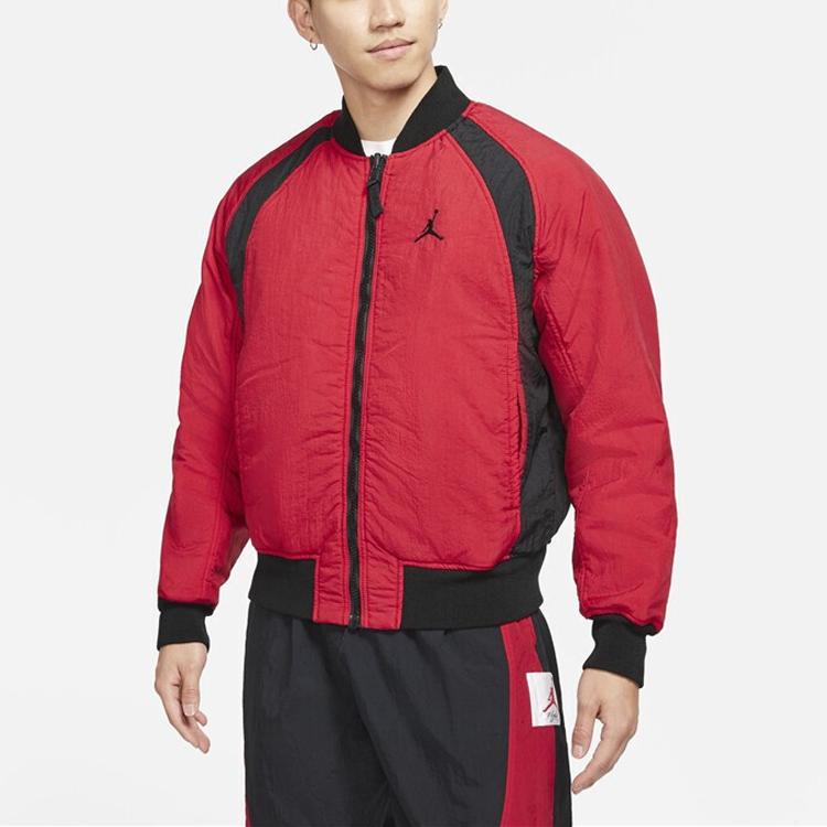 Jordan Air Baseballjacke Herren Schwarz (Unisex) Baseballjacken CV2243 010