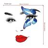 Beauty Female Face Wall Sticker Decal Beauty Studio Wallpaper Cosmetic Makeup Wall Art Sticker Mural Removable Salon Decoration