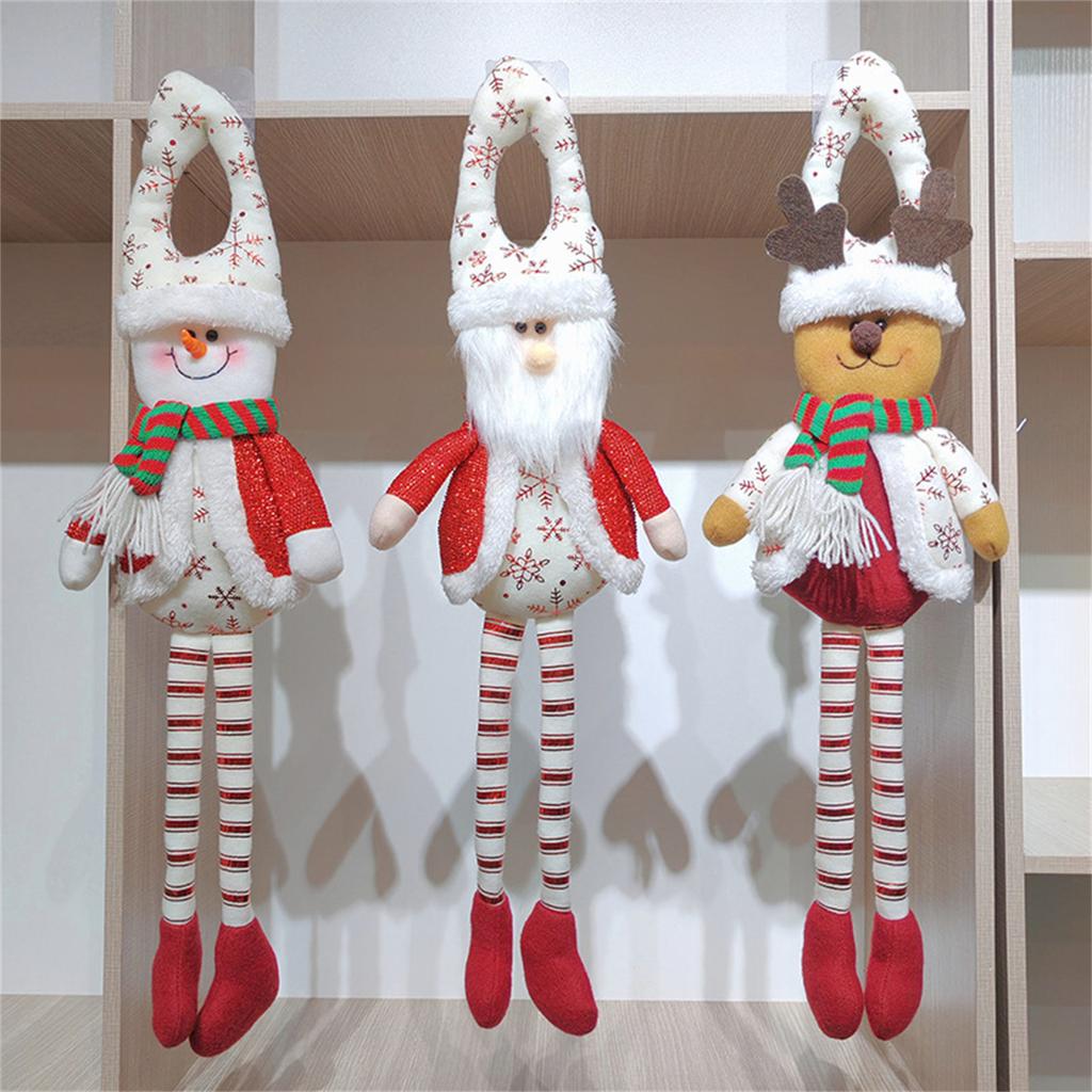Christmas Door Hanging Ornament Long Leg Doll Hanging Decoration For Tree Holiday Party Decoration Indoor and Outdoor