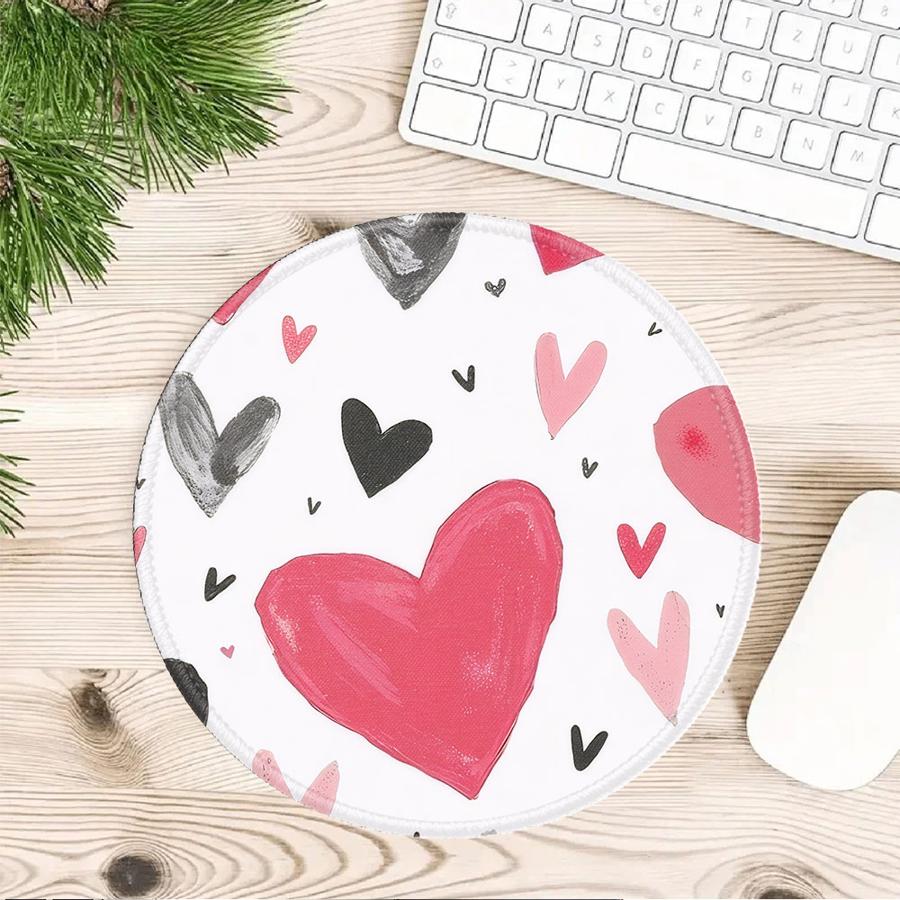 Anti slip 1pc Mouse Pad Keyboard Mouse Pad office Pad Desk accessories Game Console Pad Computer Laptop Pad Love Heart Leopard