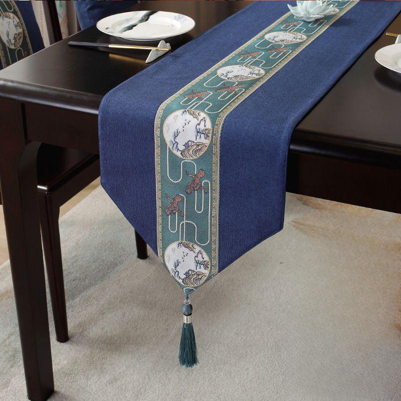 Ceremonia ceaiului cu steag de masă rezistentă la apă, zen, covoraș de ceai, față de masă pentru ceai, față de masă lungă de vânzare la cald în stil chinezesc