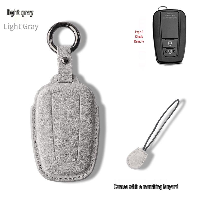 Toyota Corolla Suede & Leather Key Case for Avalon, Camry, Levin, RAV4, Highlander