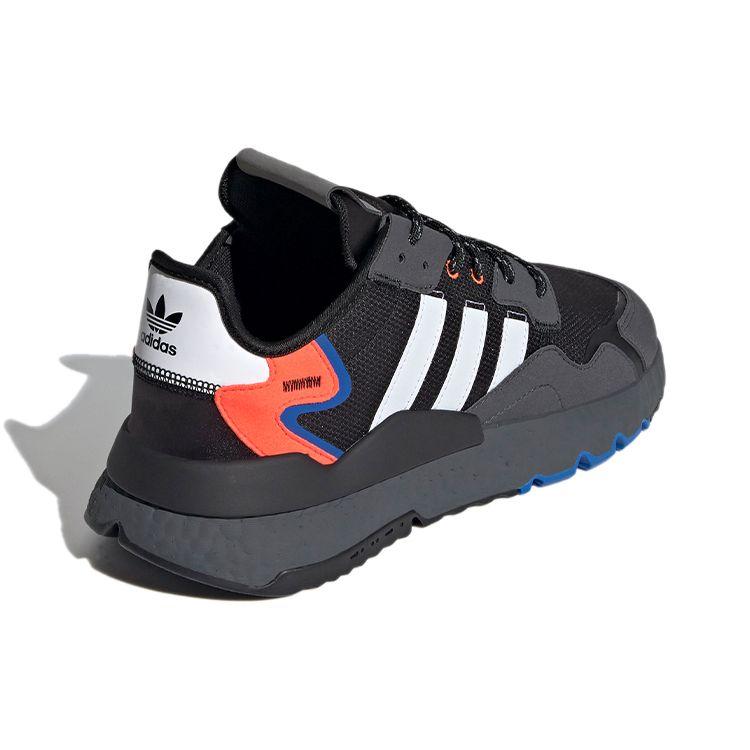 Adidas Originals Nite Jogger Fabric Sports Breathable Low-Top Lifestyle Shoes Unisex Sneakers Gray White Red FX6834