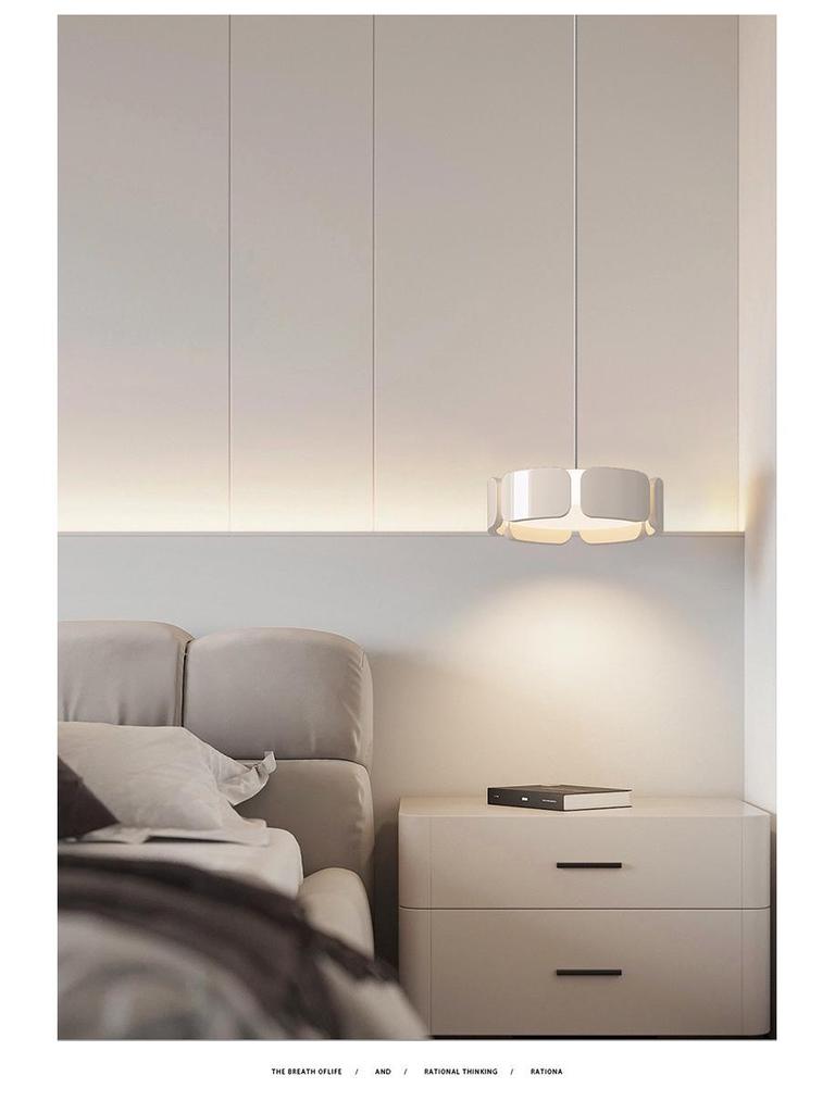 Italian Minimalist Bedside Pendant Light 2025 - Adjustable Height, Atmospheric Design for Bedroom or Entrance Room