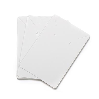100 Pezzi Cartoncini per Orecchini 6x9cm Etichetta Vuota in Carta Kraft con 100 Sacchetti OPP per Esporre Collane