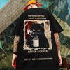Vintage Men's T-Shirt Cat Print T-Shirt For Men Summer Casual Pullover Street Hip Hop Oversized Half Sleeve T Shirt Men Clothes