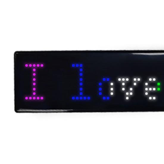 Abzeichen-Beleuchtung, Mini-Farben, Beleuchtung, leicht, unterstützt APP, mehrere Sprachen, zart, völlig neue Bluetooth-kompatible LED