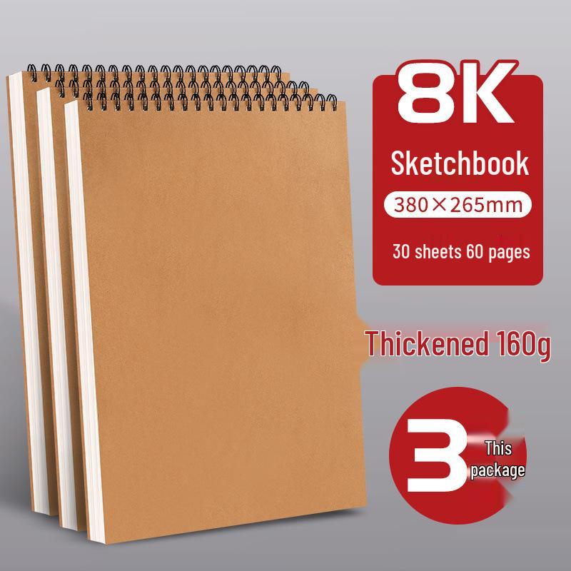 A4 Thickened Spiral Sketchbook for Art Students and Children