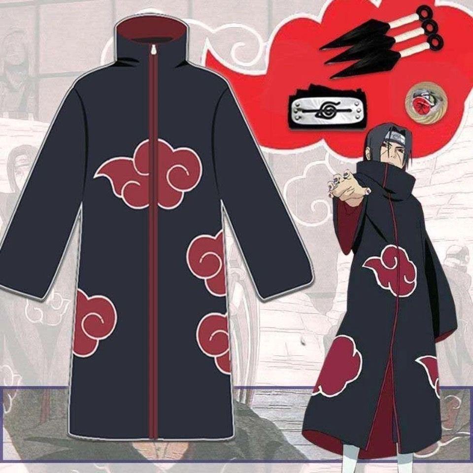 Manteau Akatsuki d'Uchiha Itachi - Produit Dérivé de l'Anime Naruto