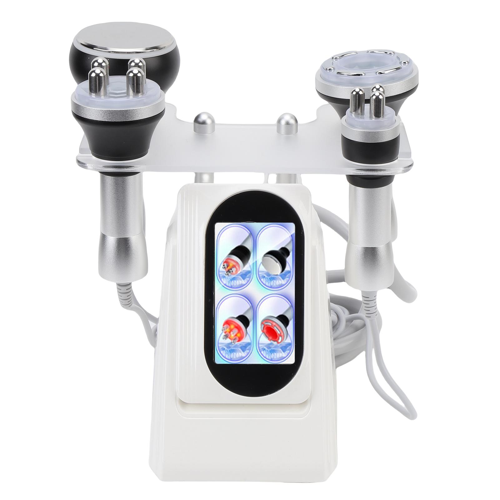 

4 IN 1 80K Cavitation Machine Skin Rejuvenation Body Slimming Machine with 4 Heads Color Touchscreen for Home Spa US