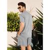 Summer Men's Cotton Linen Shirt Set Men's Casual Outdoor 2-Piece Suit and Home Clothes Pajamas Comfy Breathable Beach Short Sleeve Sets