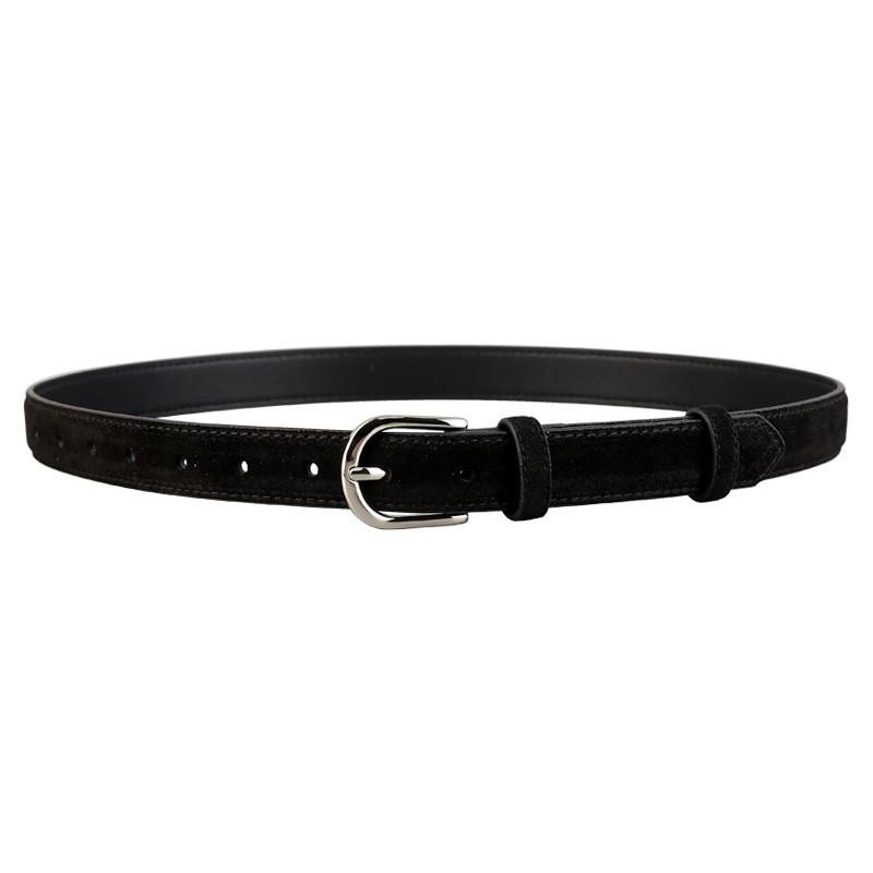 Stylish Womens Leather Waist Belt With Alloy Buckle For Casual And Office Attire Black