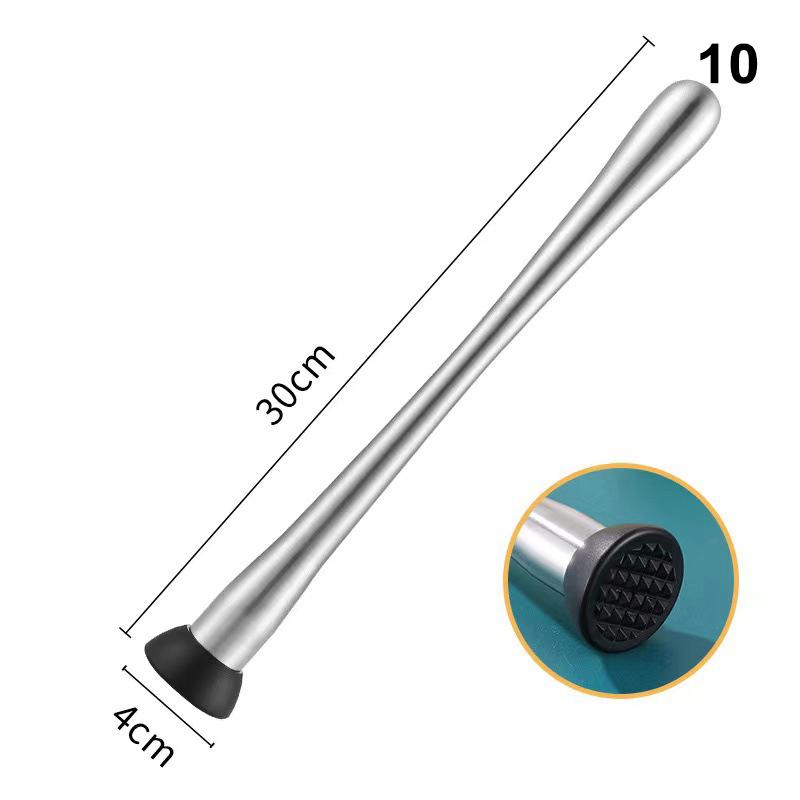 Nerezové kladívko na drcený led Multifunkční nanukové tyčinky Koktejlové míchátko Ovoce Citron Muddle Barové náčiní