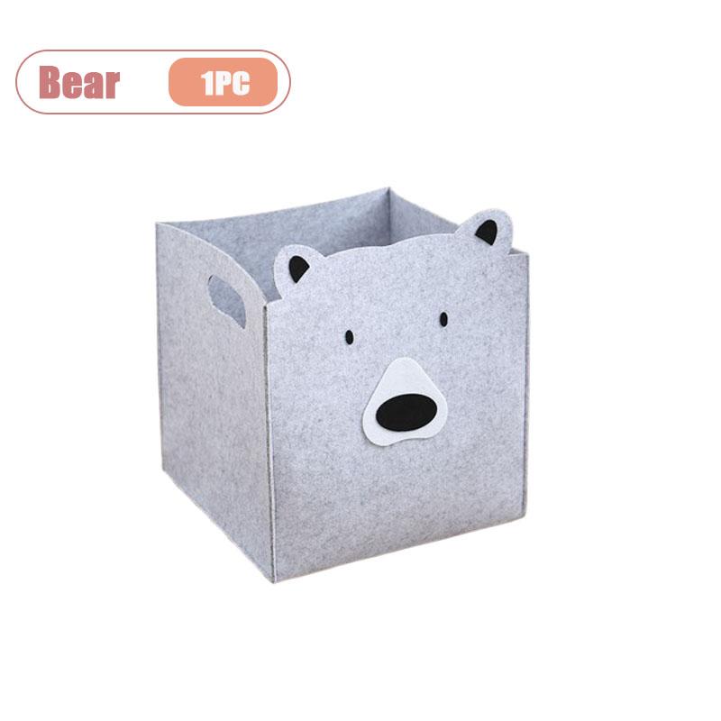 Square Design Storage Bin Pet Toy Snack Organizer Bathroom Laundry Felt Basket Multi Purpose Household Container Organization