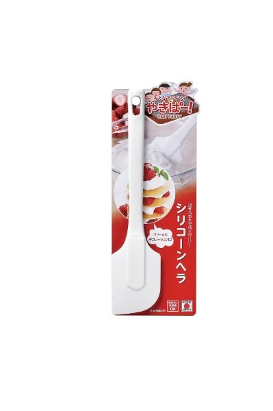 

Shimomura Kogyo Silicone Spatula Made in Japan Yakipa! YP-628, Tsubame-Sanjo, Niigata, белый
